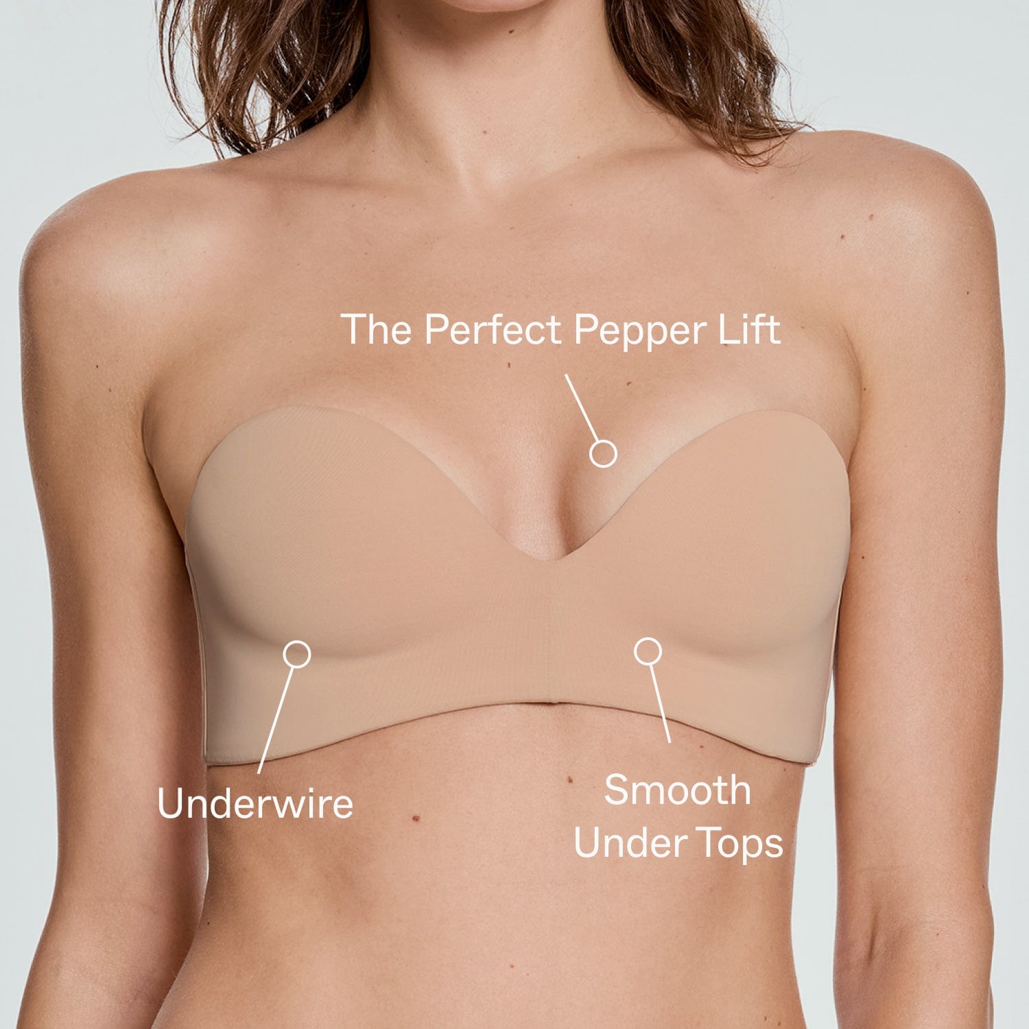 Boost Lift Up Strapless Bra Buff - Image 3