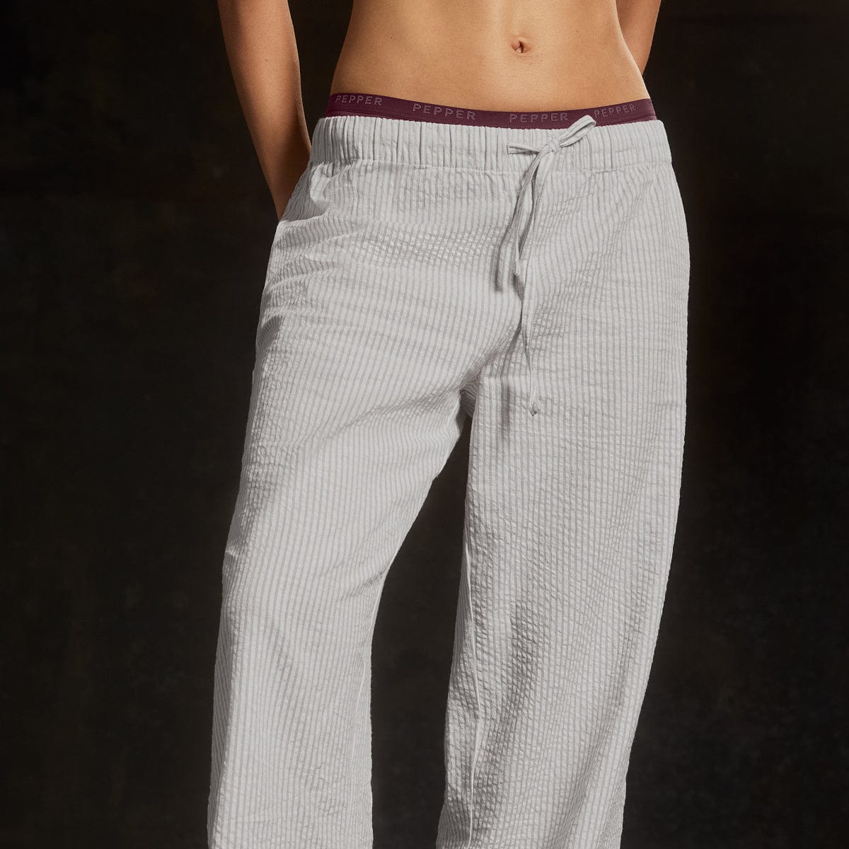 Cotton Lounge Pant Cloud Stripe - Image 5