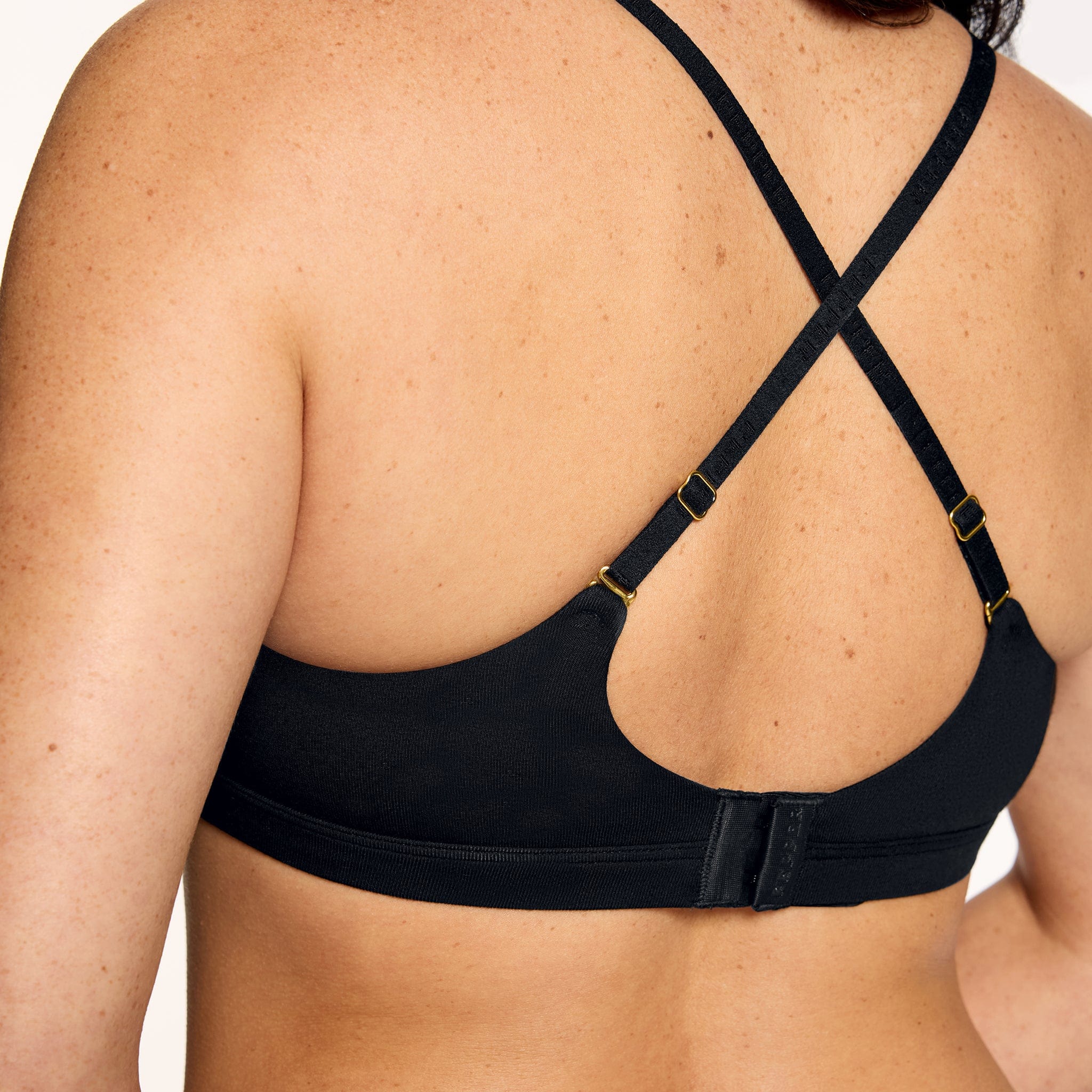 Supima® Cotton Wirefree Bra Black
