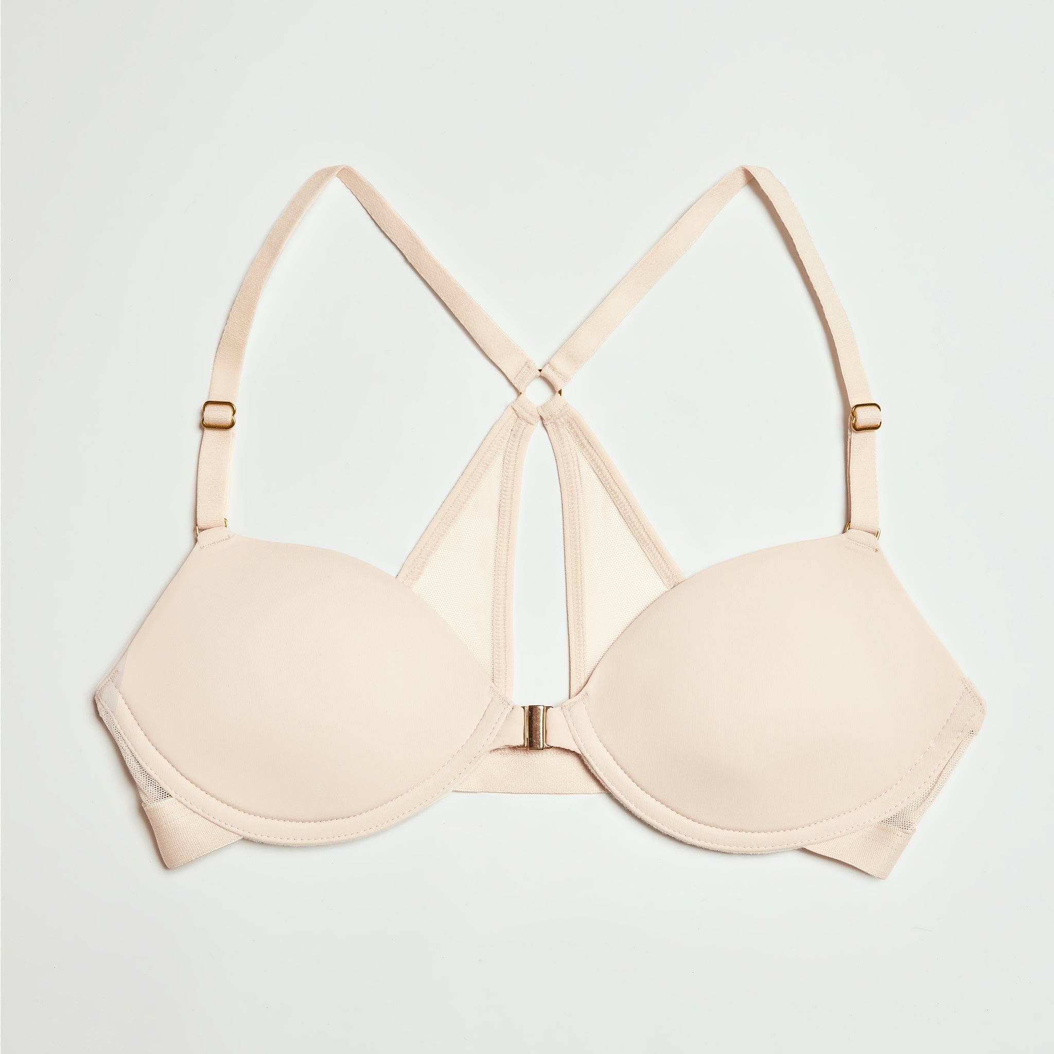 Demi Racerback T-Shirt Bra Sand - Image 10