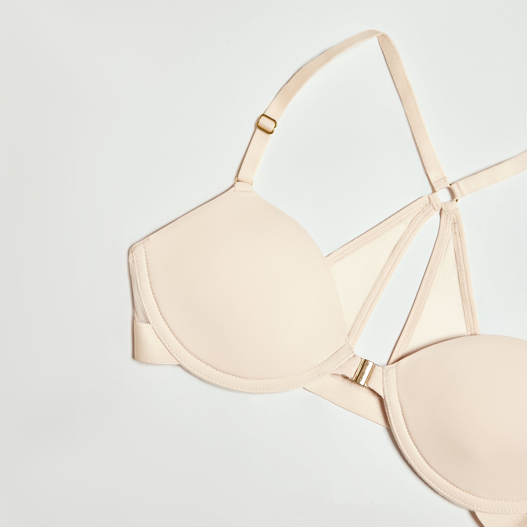 Demi Racerback T-Shirt Bra Sand - Image 9