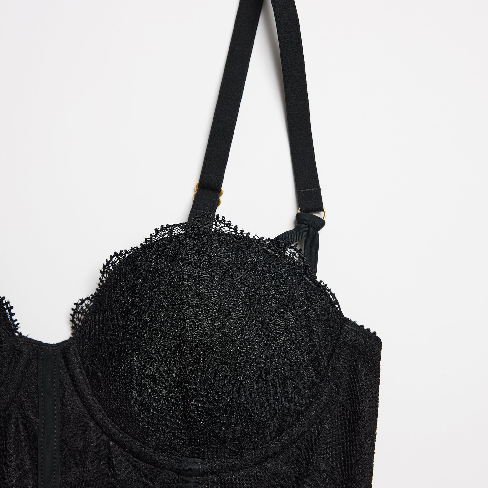 Lace Corset Top Black - Image 11