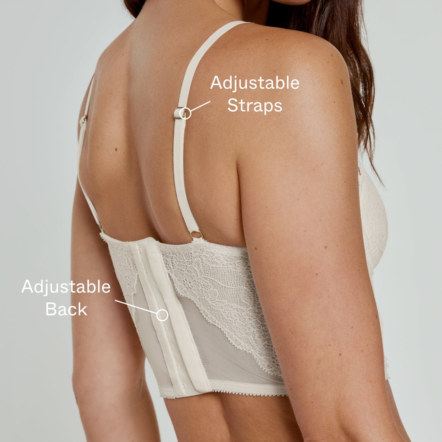 Lace Corset Top Ecru - Image 4