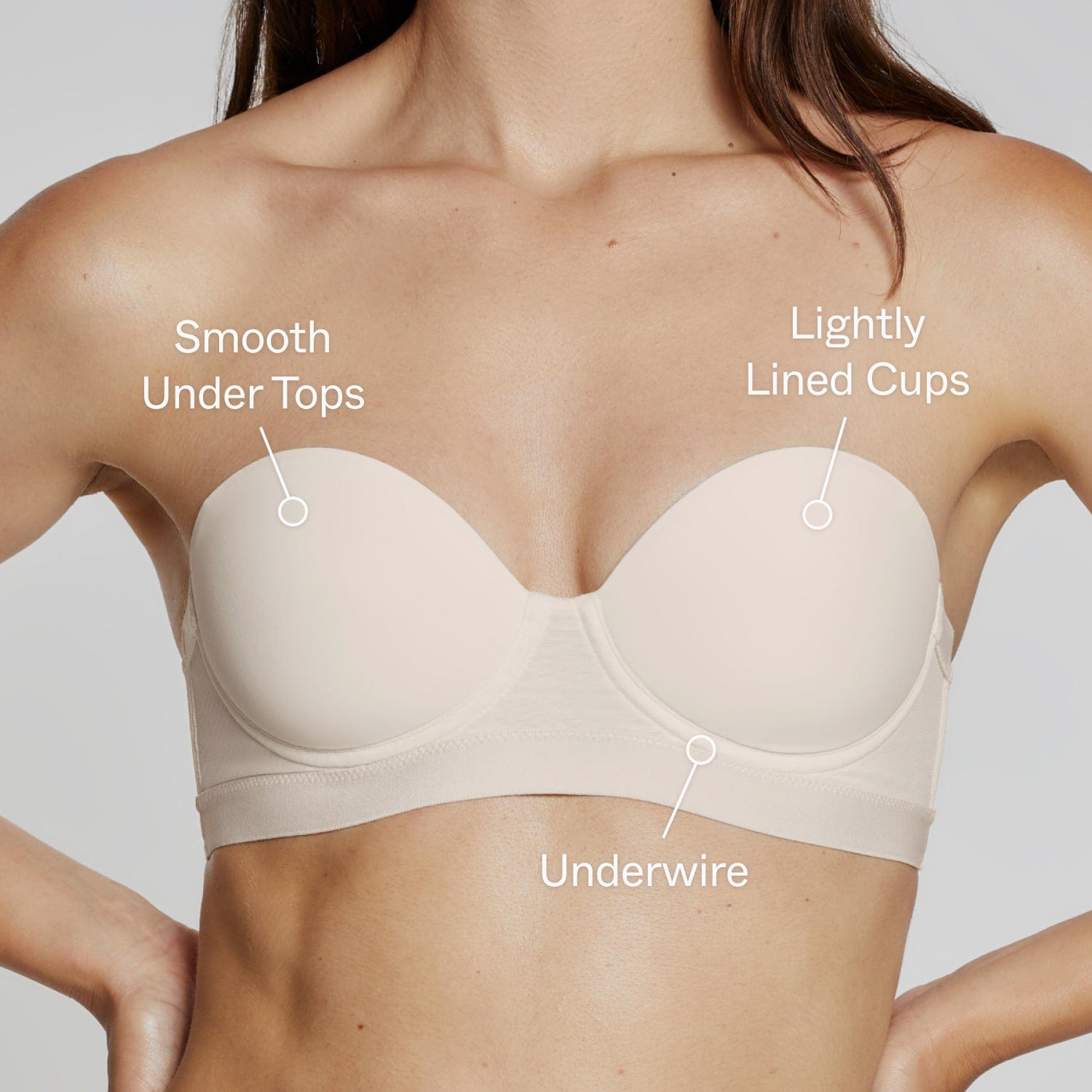MVP Multiway Strapless Bra Fawn - Image 2