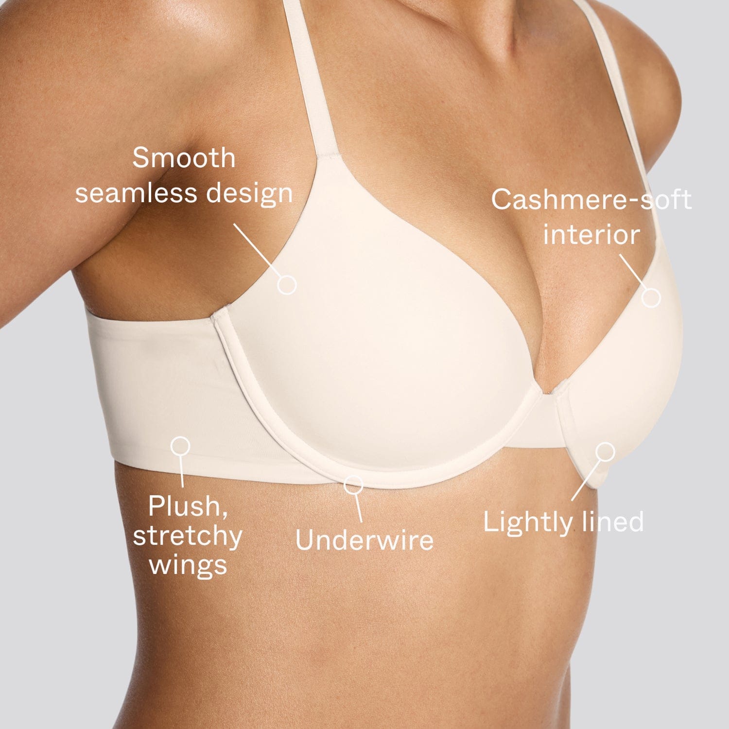 Simply Smooth T-Shirt Bra Ecru - Image 3