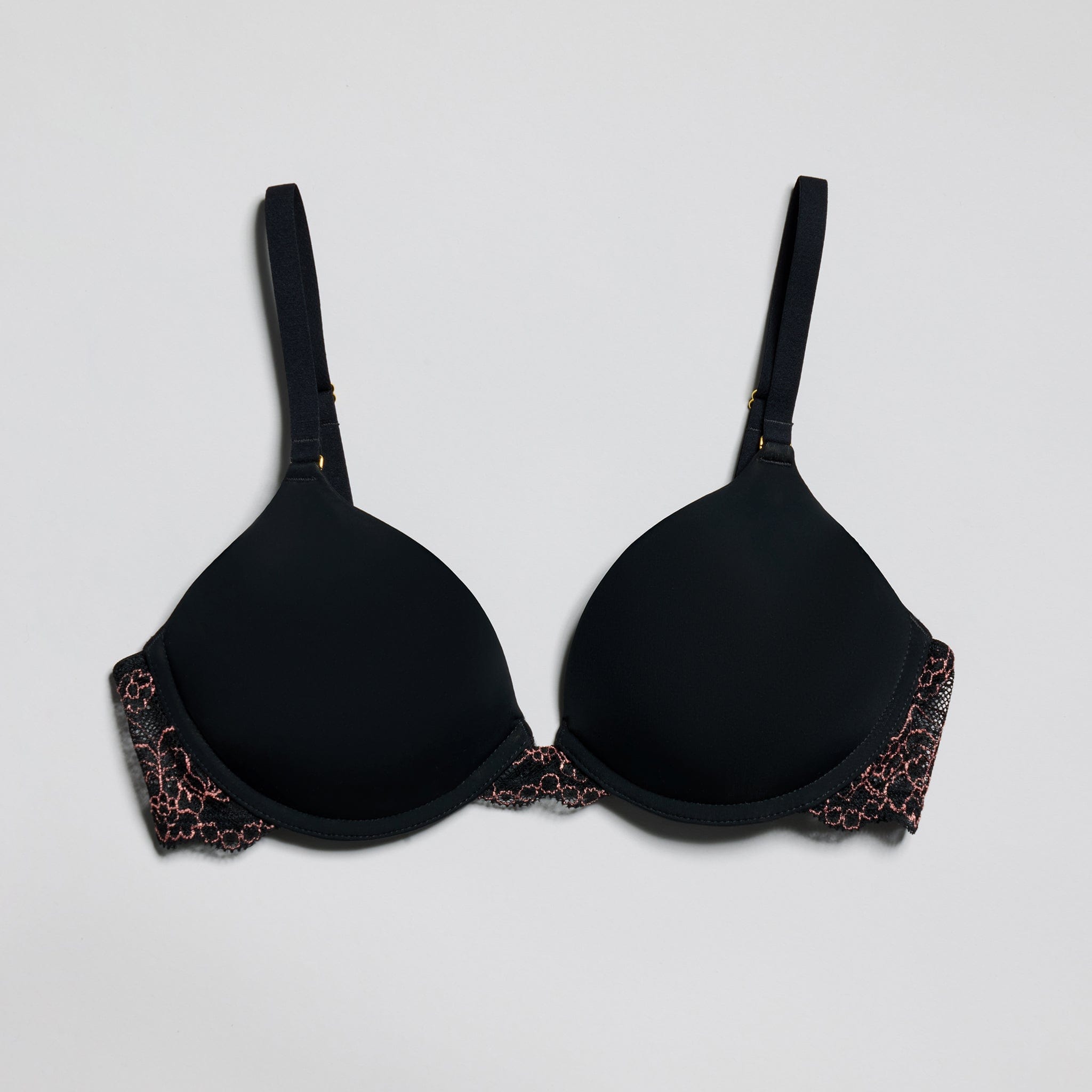 Smooth Lace Lift Up Bra Black Two-Tone - Image 7
