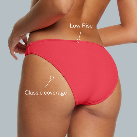 Bikini Bottom Ribbed Campari - Image 2