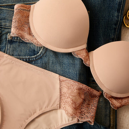 Smooth Lace Bikini Buff Two-Tone - Image 2