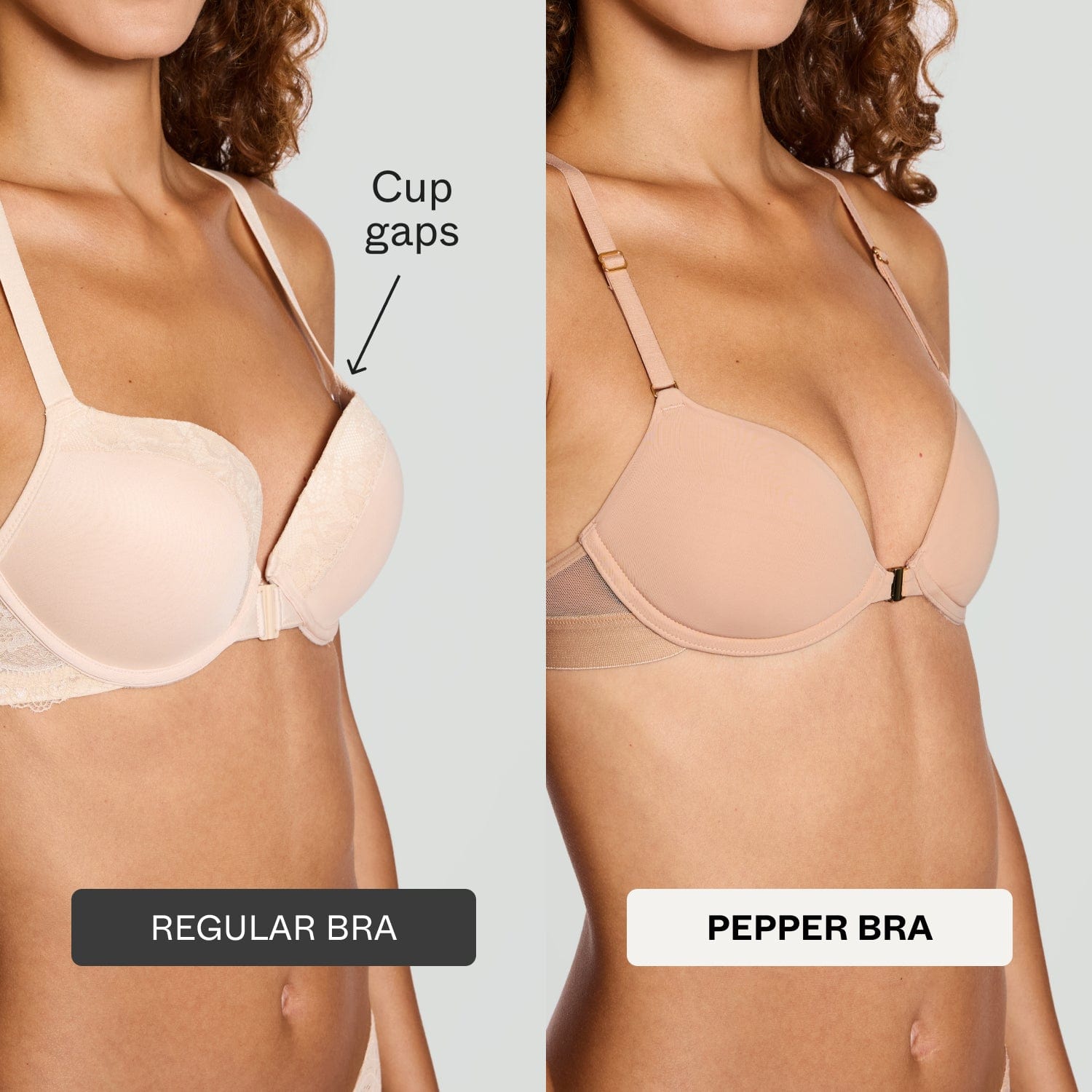 Demi Racerback T-Shirt Bra Buff - Image 6